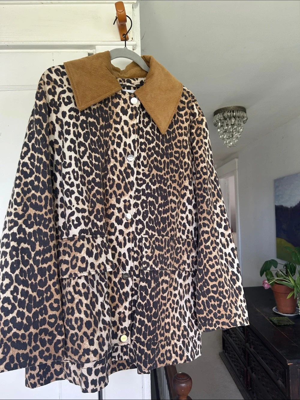 Ganni Leopard Jacket size M - Picture 1 of 5